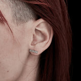 Tiny Stolen Bar Earrings