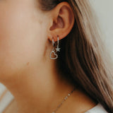 Silver Mini Star Hoops by Katyb