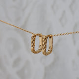 Gold Crater Hoops by Katyb