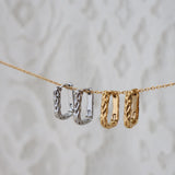 Gold Crater Hoops by Katyb