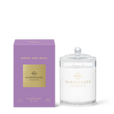 Glasshouse Fragrances 380g Moon and Back Sugar Dust and Lily Candle