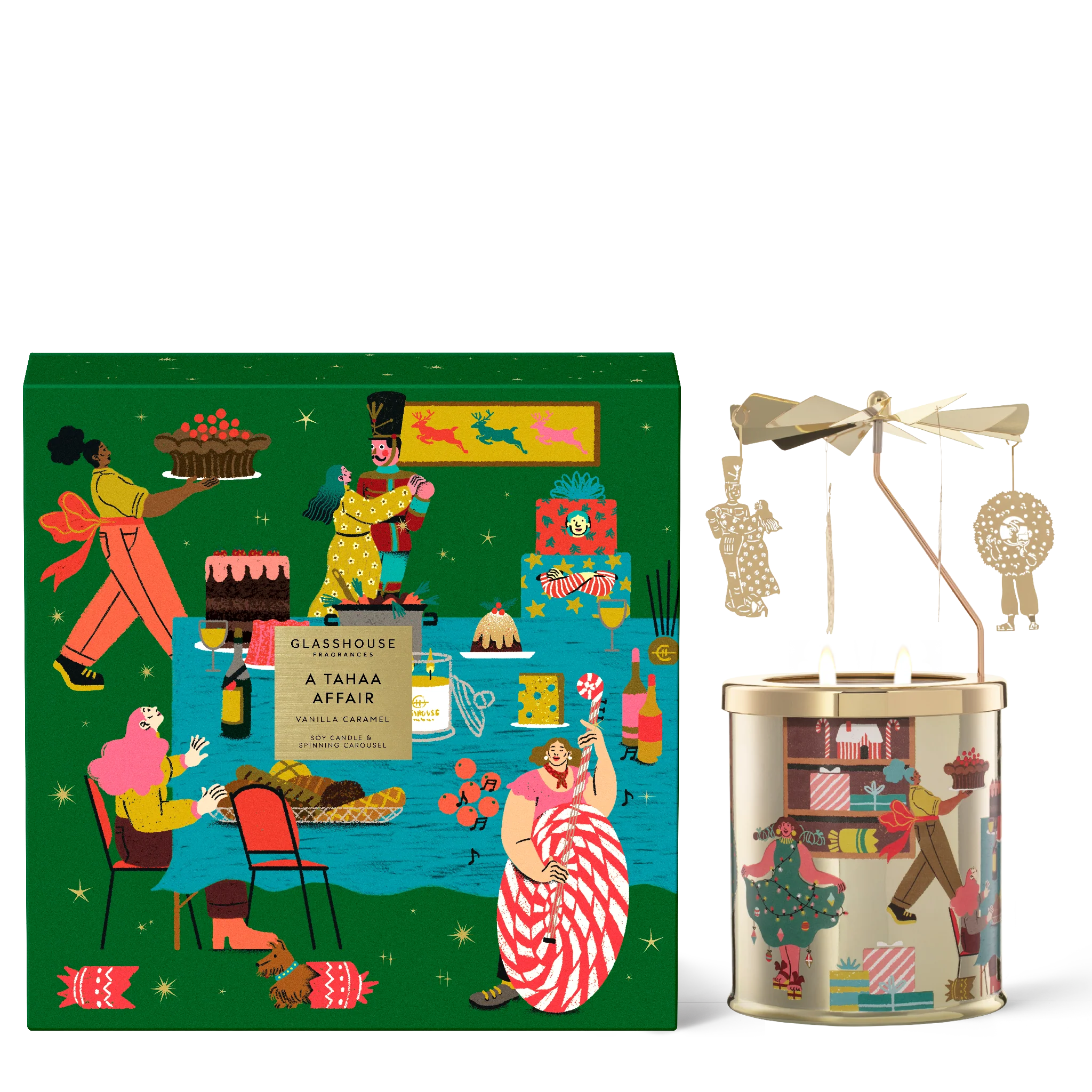 Glasshouse Fragrances Limited Edition Spinning Carousel Tahaa Gift