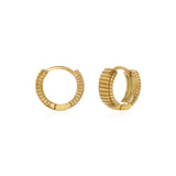Gold Pillar Hoop by Katyb