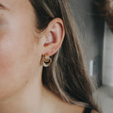 Gold Circle Knot Studs by Katyb