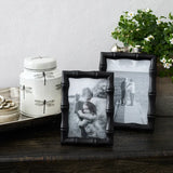 Faux Bamboo Black Photo Frame 4x6