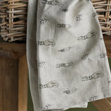 Harold Hare Easter Linen Tea Towel