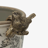 Hanging Bird Decor Gold Tail Up