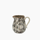 Black Floral Jug Short by French Country