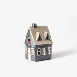 Alsace Tea Light Cottage Navy with Wreath by French Country