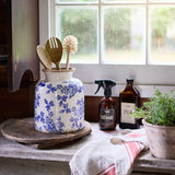 Blue Floral Vessel
