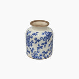 Blue Floral Vessel