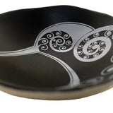 Kiwi White On Black 7cm Bowl