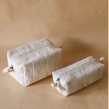 Akiiko Grid Waffle Block Pouch Large
