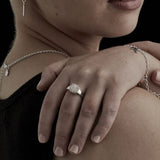 Claw Ring Rose Quartz Small by Stolen Girlfriends Club