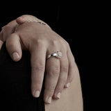 Claw Ring Rose Quartz Small by Stolen Girlfriends Club