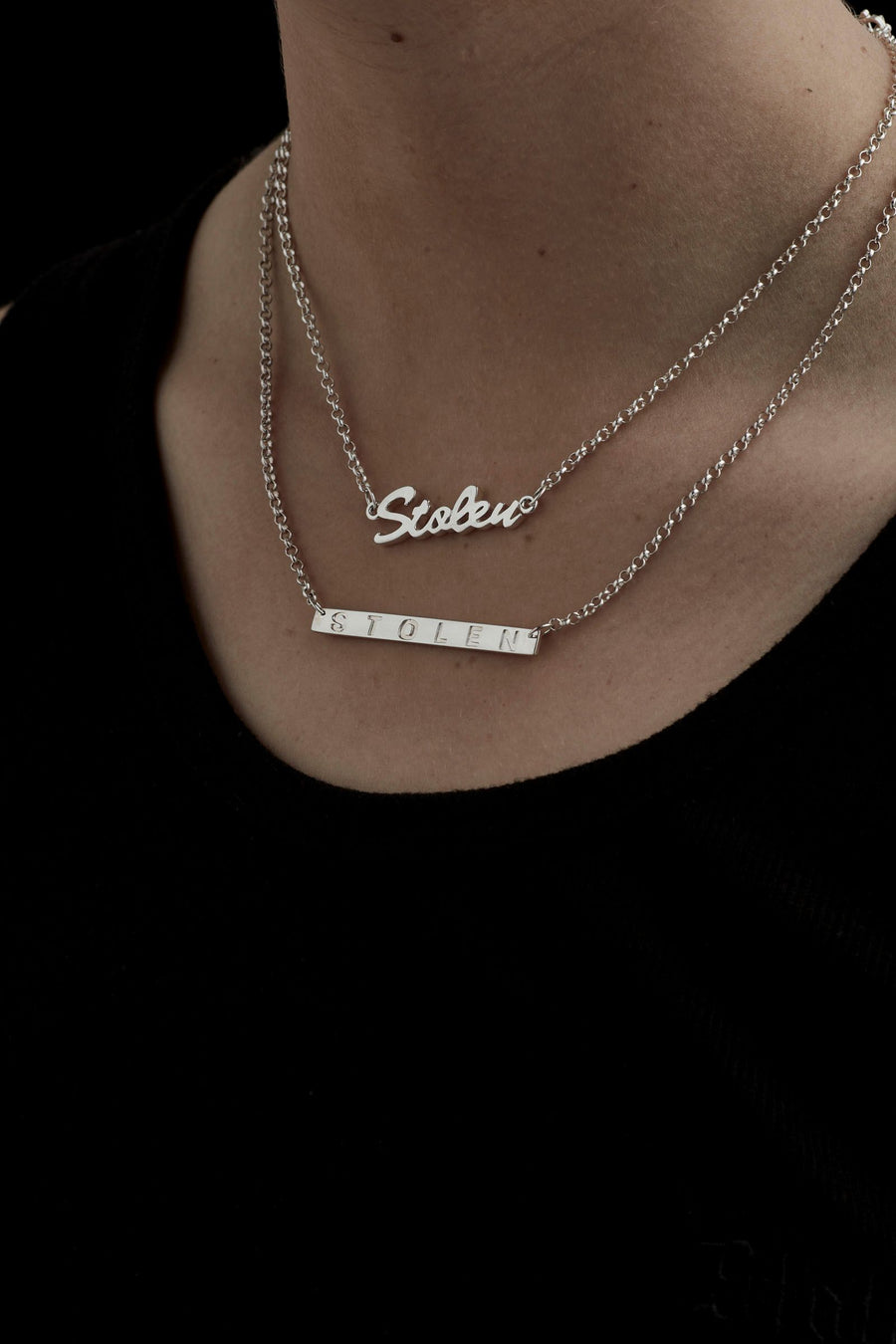 Stolen Script Necklace by Stolen Girlfriend Club