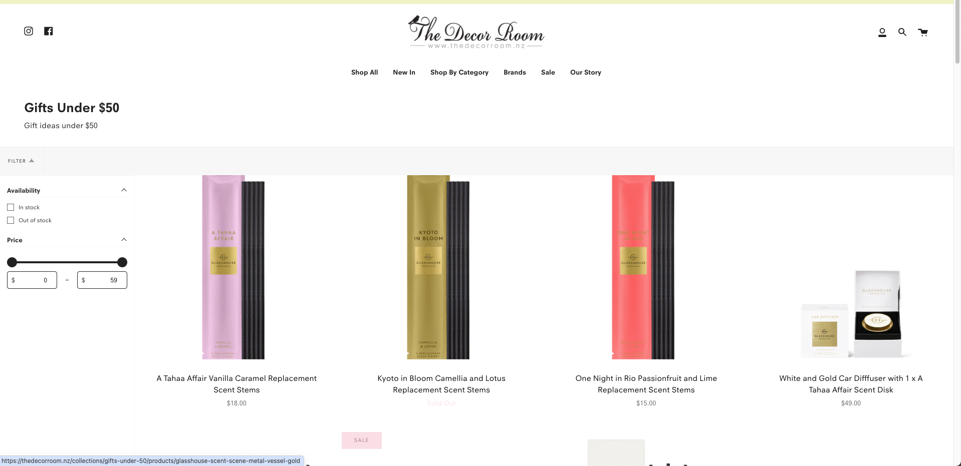 Gifts under $50!