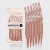 Recycled Plastic Dermaplaners 12 pc Set - Terracotta by Kitsch