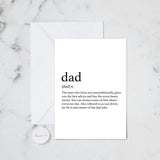 Papier HQ Greeting Card Dad Definition