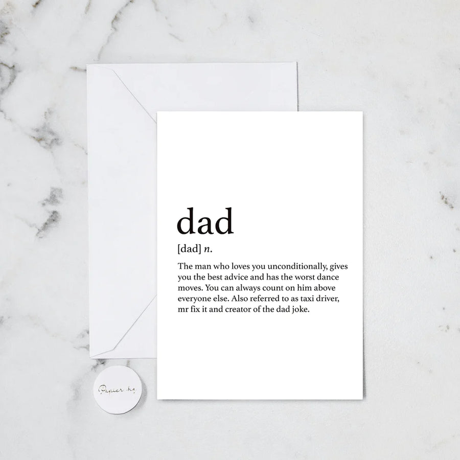 Papier HQ Greeting Card Dad Definition