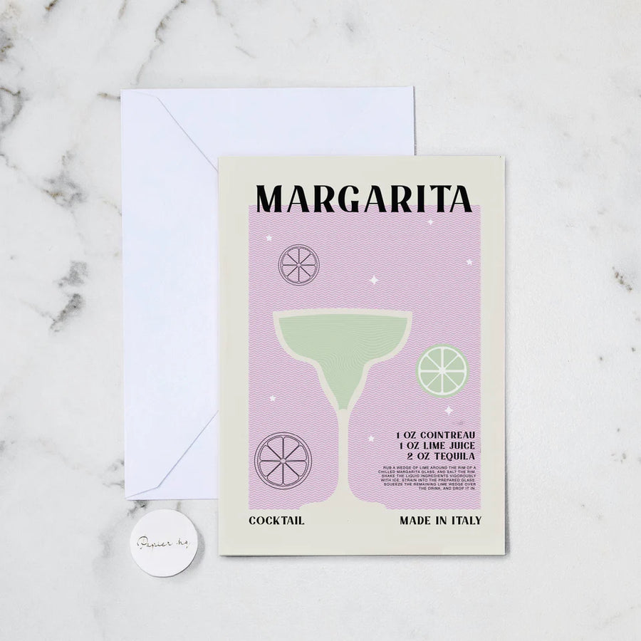 Papier HQ Greeting Card Margarita Retro