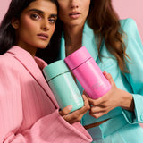 Limited Edition 12oz Ceramic Reusable Coffee Cup with Push Button Lid Bubblegum Blast