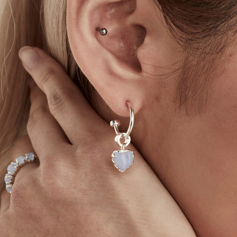 Stolen Girlfriends Club Love Anchor Earring Blue Agate