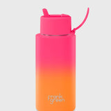 Frank Green Gradient 34oz Ceramic Reusable Bottle Summer Sunset