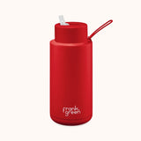 Ceramic 34oz Reusable Bottle Atomic Red