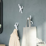 Umbra Buddy Hook Set of 3 Assorted White