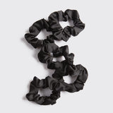 Kitsch Satin Sleep Scrunchies 5pc - Black