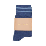 Karen Walker Runaway Girl Socks 2 Pack Blue / Light Blue