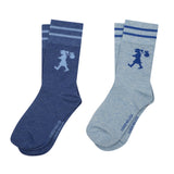 Karen Walker Runaway Girl Socks 2 Pack Blue / Light Blue