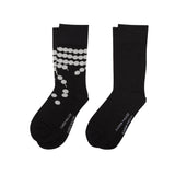 Karen Walker  Runaway Pearls Socks 2 Pack Black One Size