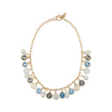 Karen Walker Runaway Coins Necklace Gold/Blue Multi One Size