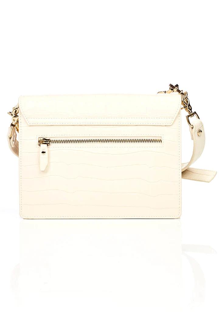 Stolen Girlfriends Club Cream and Gold Big Trouble Bag