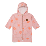 Everywhere Zip Up Towel Pink by Crywolf