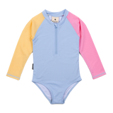 Long Sleeve Swimsuit Pop Colourblock by Crywolf
