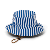 Reversible Bucket Hat Deep Sea Stripe by Crywolf