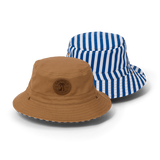 Reversible Bucket Hat Deep Sea Stripe by Crywolf