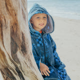 Everywhere Zip Up Towel Navy by Crywolf