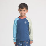 Long Sleeve Rash Vest Ocean Colourblock by Crywolf
