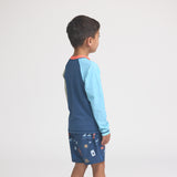 Long Sleeve Rash Vest Ocean Colourblock by Crywolf