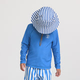 Reversible Bucket Hat Deep Sea Stripe by Crywolf