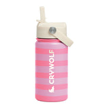 Drink Bottle Flamingo Stripe 360ml by Crywolf