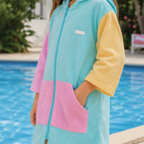 Crywolf ZIP-UP TOWEL Poolside Colourblock