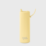 20oz Ceramic Reusable Bottle Buttermilk with Flip Straw Lid by Frank Green