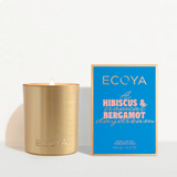 Hibiscus + Bergamot Goldie Candle Holiday Collection by Ecoya