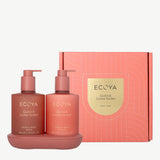 The Bathroom Edit - Guava & Lychee Sorbet Hand and Body Wash + Lotion with Tray by Ecoya