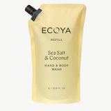 Hand & Body Wash Refill - Sea Salt & Coconut by Ecoya